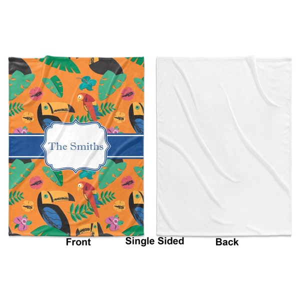Toucans Baby Blanket (Single Side - Printed Front, White Back)