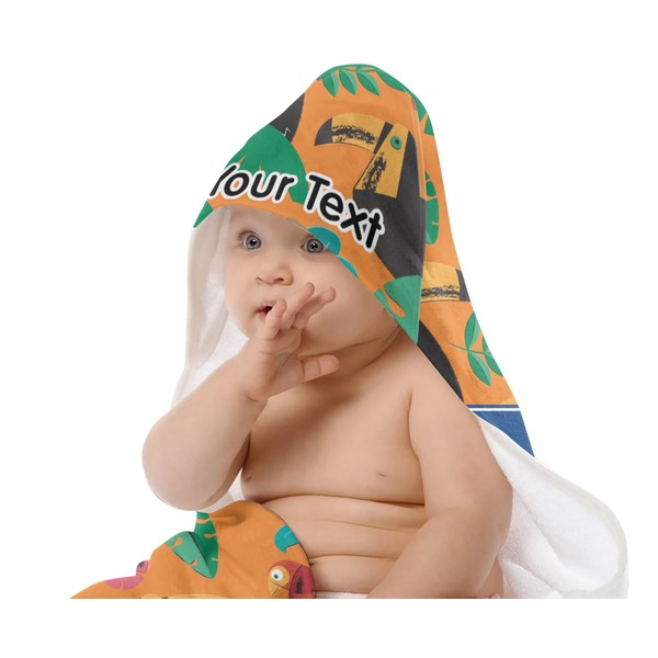 Toucans Baby Hooded Towel on Child