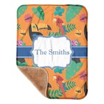 Toucans Sherpa Baby Blanket - 30" x 40" w/ Name or Text
