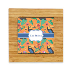 Toucans Bamboo Trivet with Ceramic Tile Insert (Personalized)