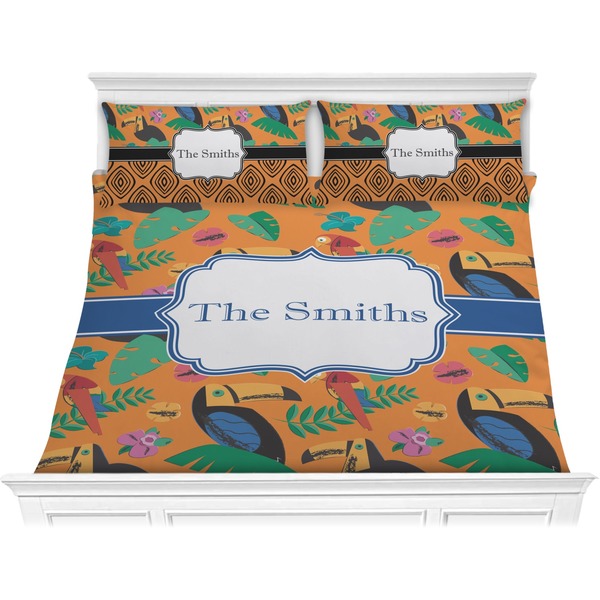Custom Toucans Comforter Set - King (Personalized)