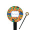 Toucans 7" Round Plastic Stir Sticks - Black - Single Sided (Personalized)