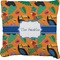 Toucans Faux-Linen Throw Pillow 18" (Personalized)