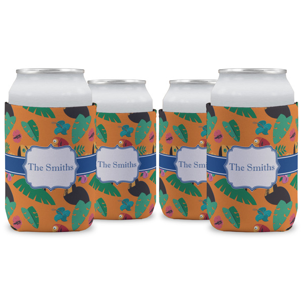 Custom Toucans Can Cooler (12 oz) - Set of 4 w/ Name or Text