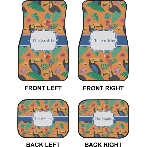 Toucans Car Floor Mats Set (2F + 2B)