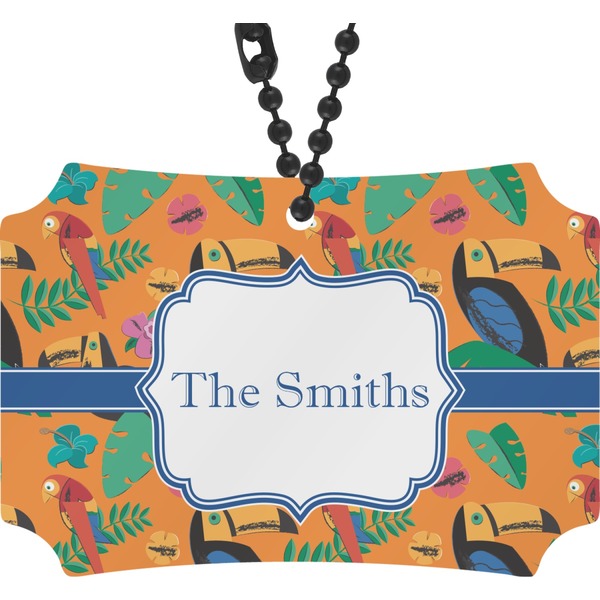 Custom Toucans Rear View Mirror Ornament (Personalized)