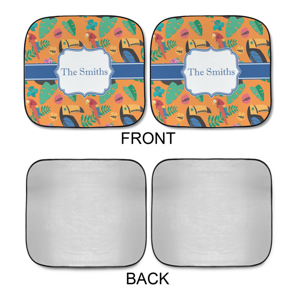 Toucans Car Sun Shades - APPROVAL