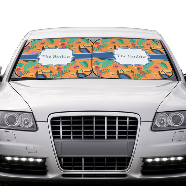 Toucans Car Sun Shades - IN CONTEXT