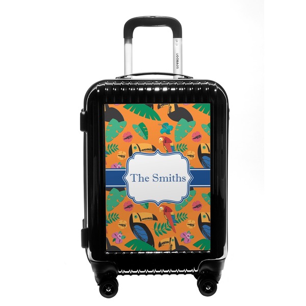 Custom Toucans Carry On Hard Shell Suitcase (Personalized)