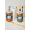 Toucans Ceramic Bathroom Accessories - LIFESTYLE (toothbrush holder & soap dispenser)