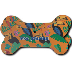 Toucans Ceramic Dog Ornament - Front & Back w/ Name or Text