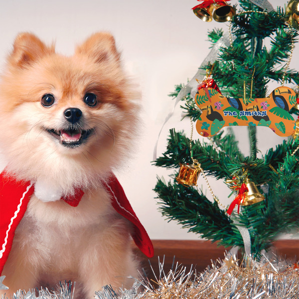 Toucans Ceramic Flat Ornament - Bone (LIFESTYLE)