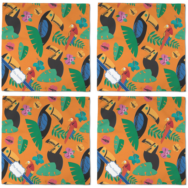 Toucans Cloth Napkins - Personalized Dinner (APPROVAL) Set of 4