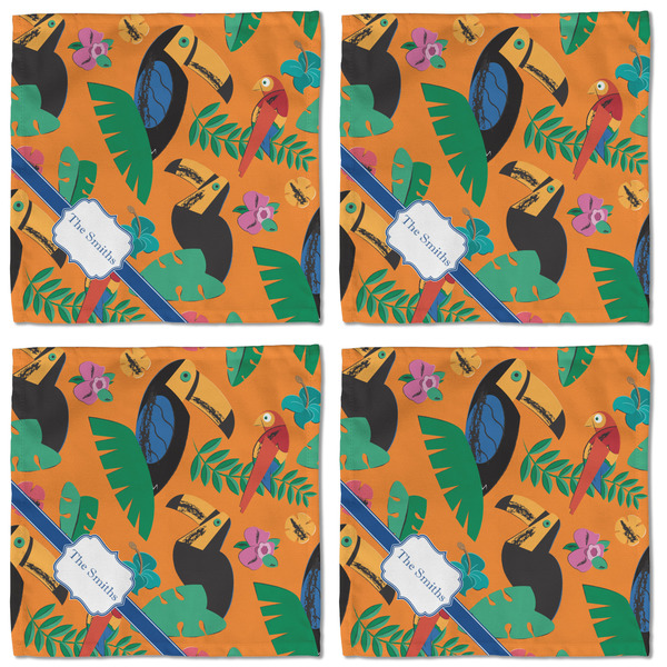 Toucans Cloth Napkins - Personalized Lunch (APPROVAL) Set of 4