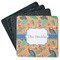 Toucans Square Rubber Backed Coasters - Set of 4 (Personalized)