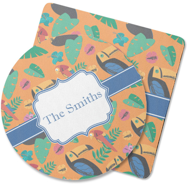 Custom Toucans Rubber Backed Coaster (Personalized)