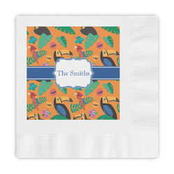 Toucans Embossed Decorative Napkins (Personalized)