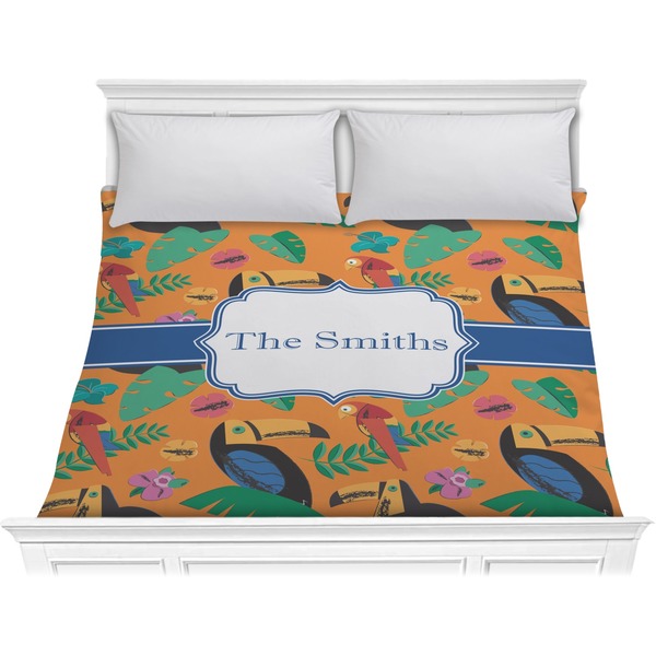 Custom Toucans Comforter - King (Personalized)