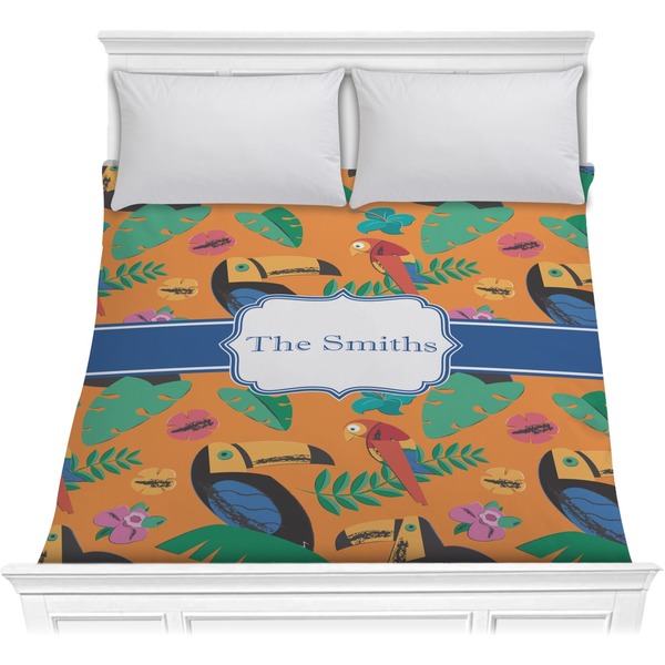Custom Toucans Comforter - Full / Queen (Personalized)