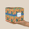 Toucans Cube Favor Gift Box - On Hand - Scale View