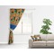 Toucans Curtain With Window and Rod - in Room Matching Pillow