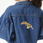Toucans Twill Iron On Patch - Custom Shape - X-Large