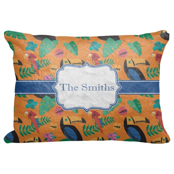Custom Toucans Decorative Baby Pillowcase - 16"x12" (Personalized)