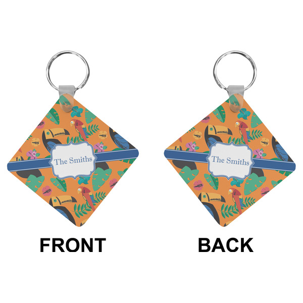Toucans Diamond Keychain (Front + Back)
