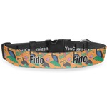 Toucans Deluxe Dog Collar - Medium (11.5" to 17.5") (Personalized)