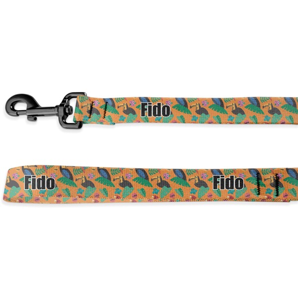 Custom Toucans Deluxe Dog Leash - 4 ft (Personalized)