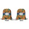 Toucans Drawstring Backpack Front & Back Small
