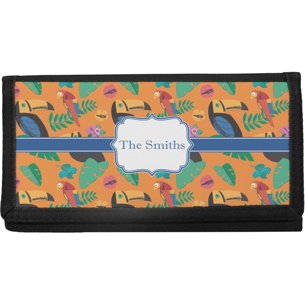 Custom Toucans Canvas Checkbook Cover (Personalized)