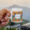 Toucans Espresso Cup - 3oz LIFESTYLE (new hand)