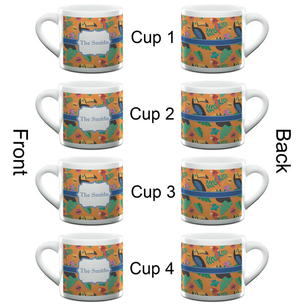 Toucans Espresso Cup - 6oz (Double Shot Set of 4) APPROVAL