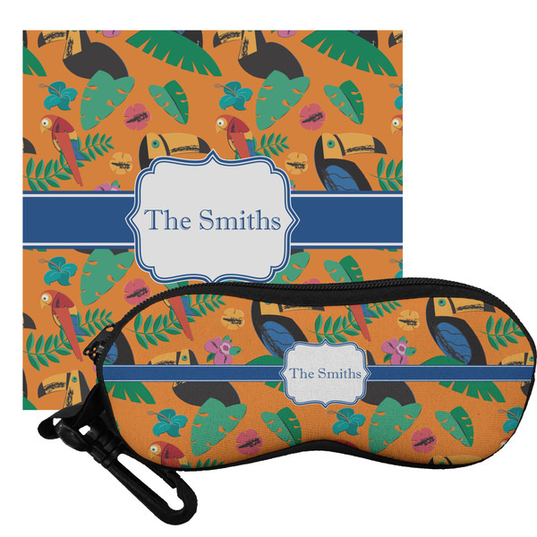 Custom Toucans Eyeglass Case & Cloth (Personalized)