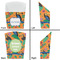 Toucans French Fry Favor Box - Front & Back View