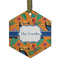 Toucans Frosted Glass Ornament - Hexagon