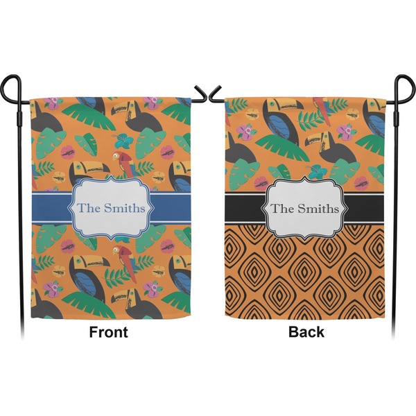 Toucans Garden Flag - Double Sided Front and Back