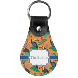 Toucans Genuine Leather Keychain (Personalized)