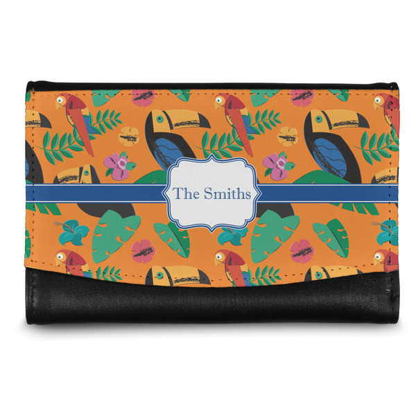 Custom Toucans Genuine Leather Women's Wallet - Small (Personalized)