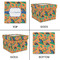 Toucans Gift Boxes with Lid - Canvas Wrapped - Large - Approval
