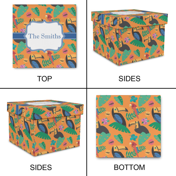 Toucans Gift Boxes with Lid - Canvas Wrapped - Small - Approval