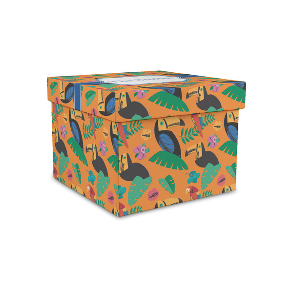 Custom Toucans Gift Box with Lid - Canvas Wrapped - Small (Personalized)