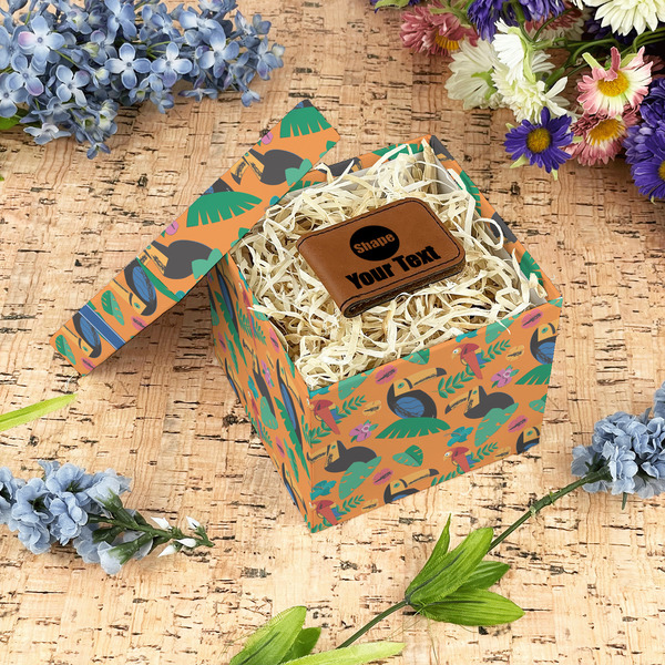 Toucans Gift Boxes with Lid - Canvas Wrapped - Small - In Context