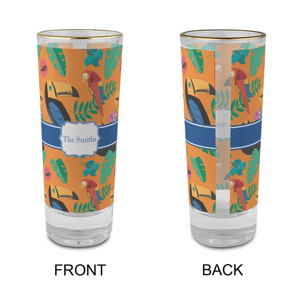 Toucans Glass Shot Glass - 2 oz - Single - APPROVAL