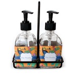 Toucans Glass Soap & Lotion Bottle Set (Personalized)