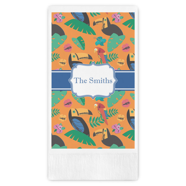 Custom Toucans Guest Napkins - Full Color - Embossed Edge (Personalized)