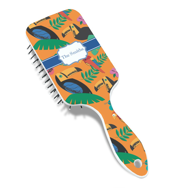 Toucans Hair Brush - Angle View