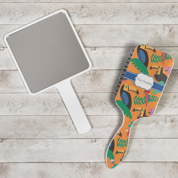 Toucans Hair Brush - In Context