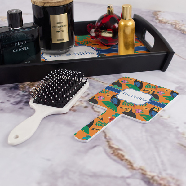 Toucans Hand Mirror - With Hair Brush